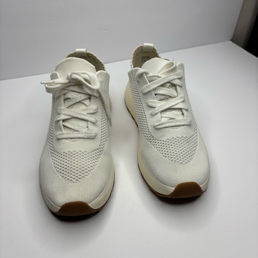 Nordstrom Cream Knit Lace-Up Sneakers - Picture 2 of 5